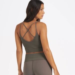 VUORI Rib Crop Tank - Oregano NWT